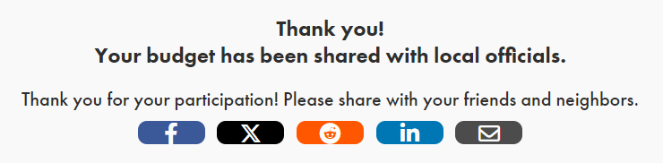 Balancing Act Prioritize text customizations thank you modal - screenshot