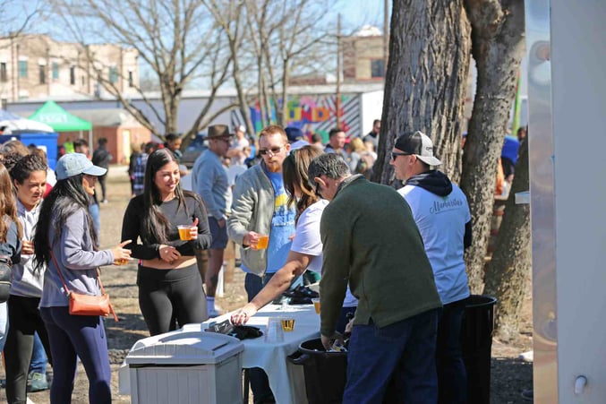 Fate, Texas - residents enjoy the downtown food truck park