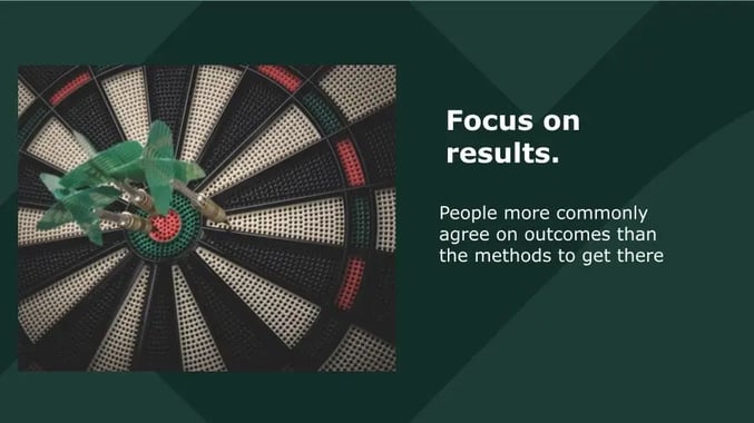 Focus on Results - slide