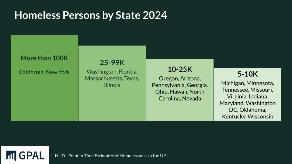 Homeless Persons by State 2024