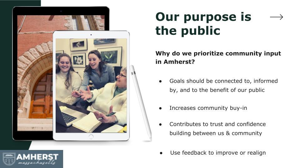 Our Purpose is the public - Amherst