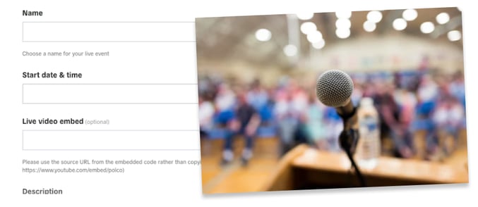Polco Engage Live Events