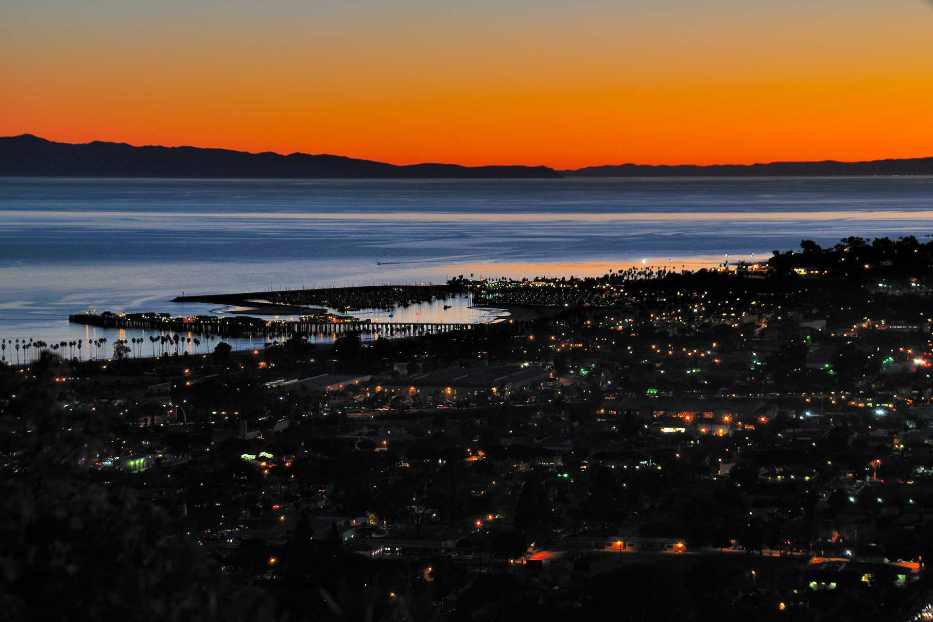Santa Barbara County at Sunset