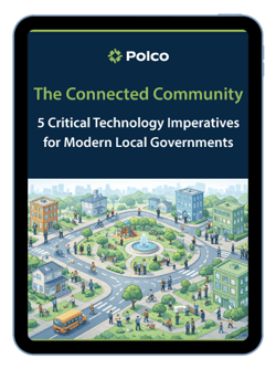 The Connected Community: 5 Critical Technology Imperatives for Modern Local Governments - white paper in tablet