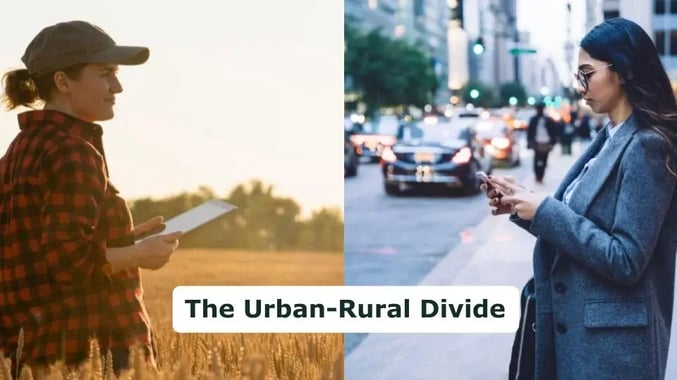 The Urban Rural Divide - slide