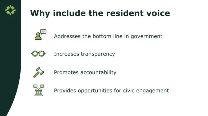Why Include the Resident Voice - slide