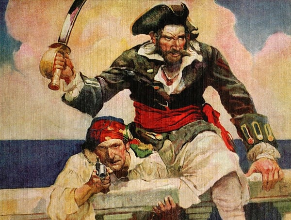 Blackbeard Buccaneer Pirate_Public Domain