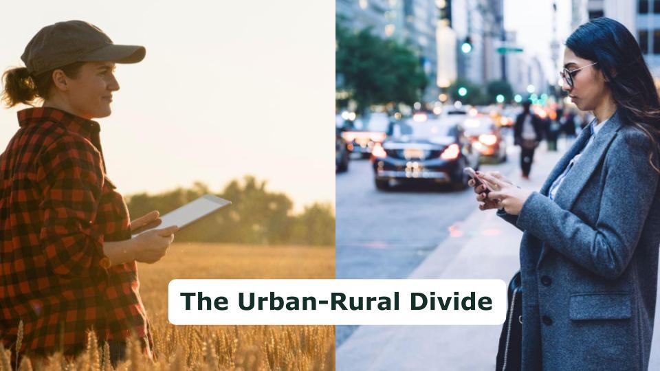 urban rural divide image
