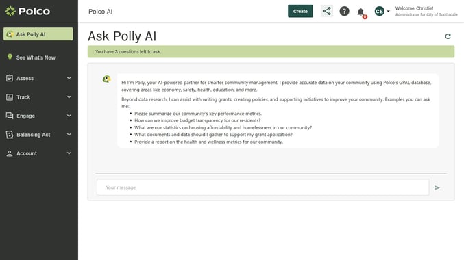 Polco's Advanced AI - Polly - screenshot