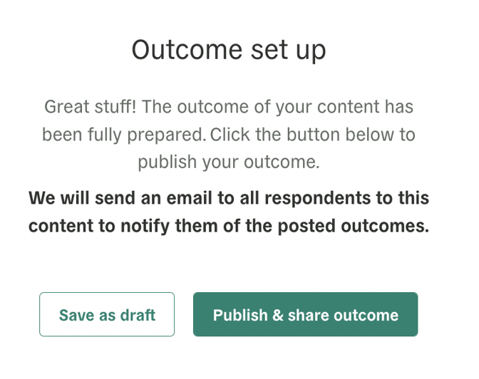 Polco Content Post Outcome Set Up - screenshot