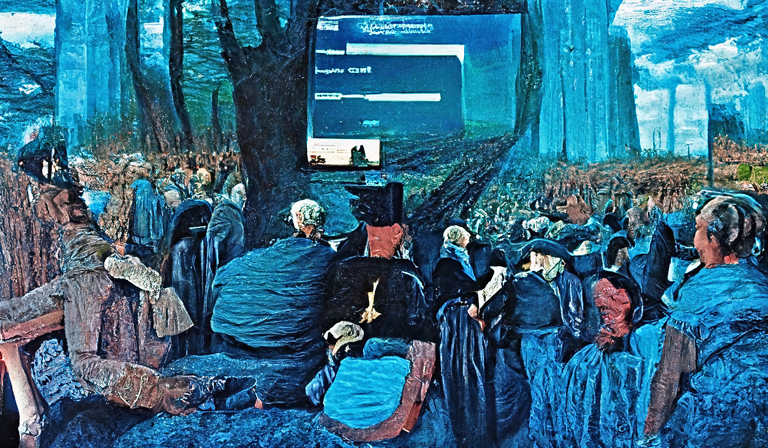 people participating in civic engagement online