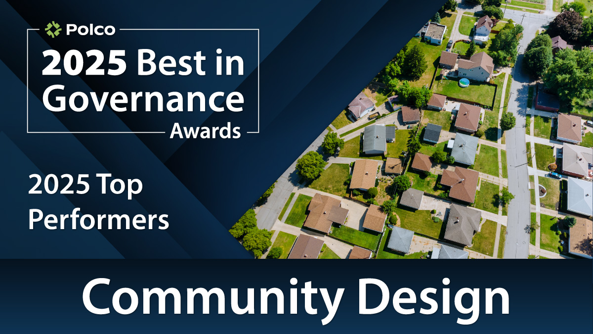 Polco Blog - Polco's Best in Governance Awards - 2025 - Top Performers in Community Design
