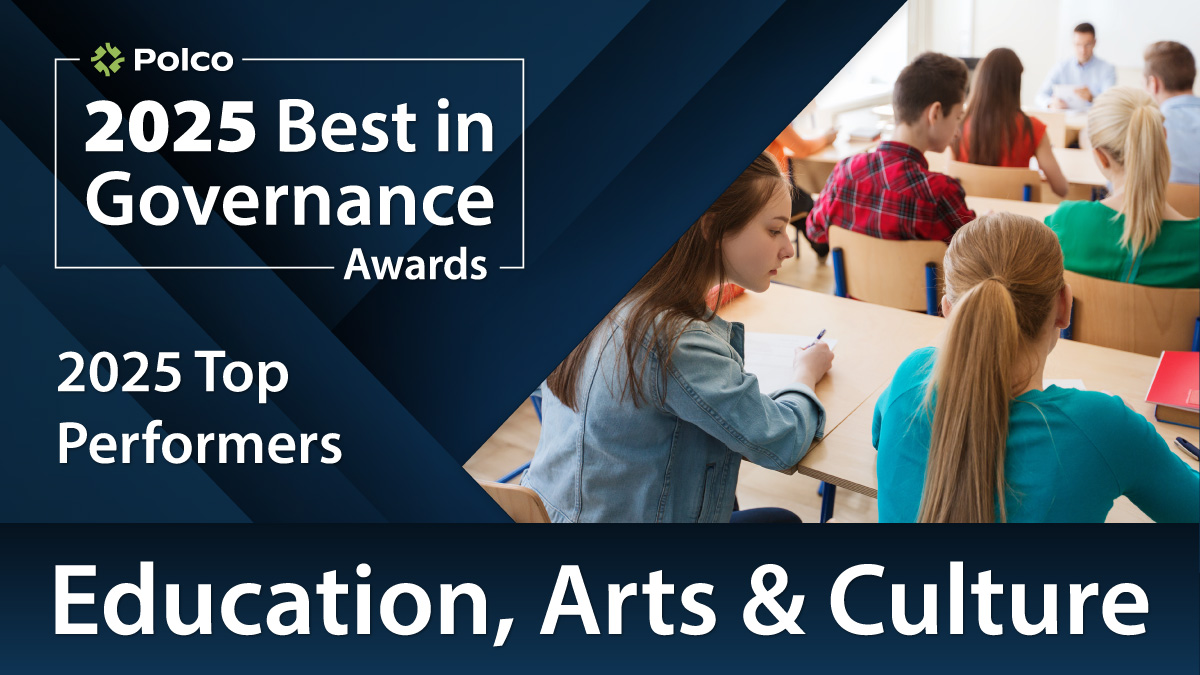 Polco Blog - Polco's Best in Governance Awards - 2025 - Education, Arts & Culture