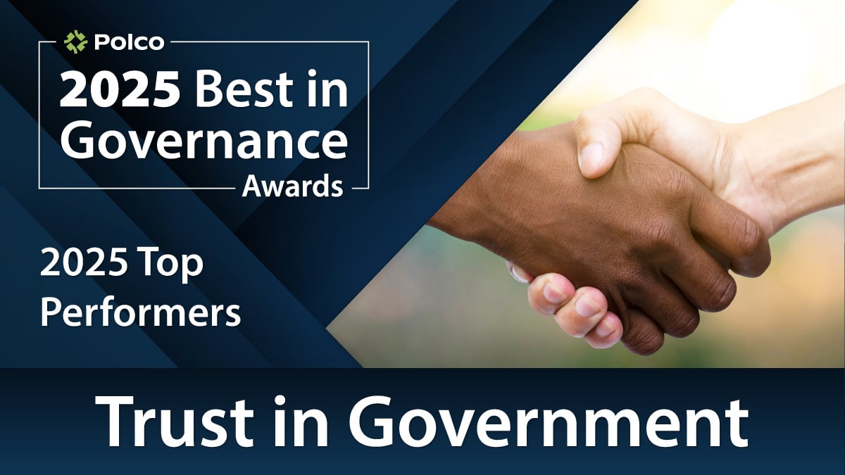 Polco Blog - Polco's Best in Governance Awards - 2025 - Trust in Government