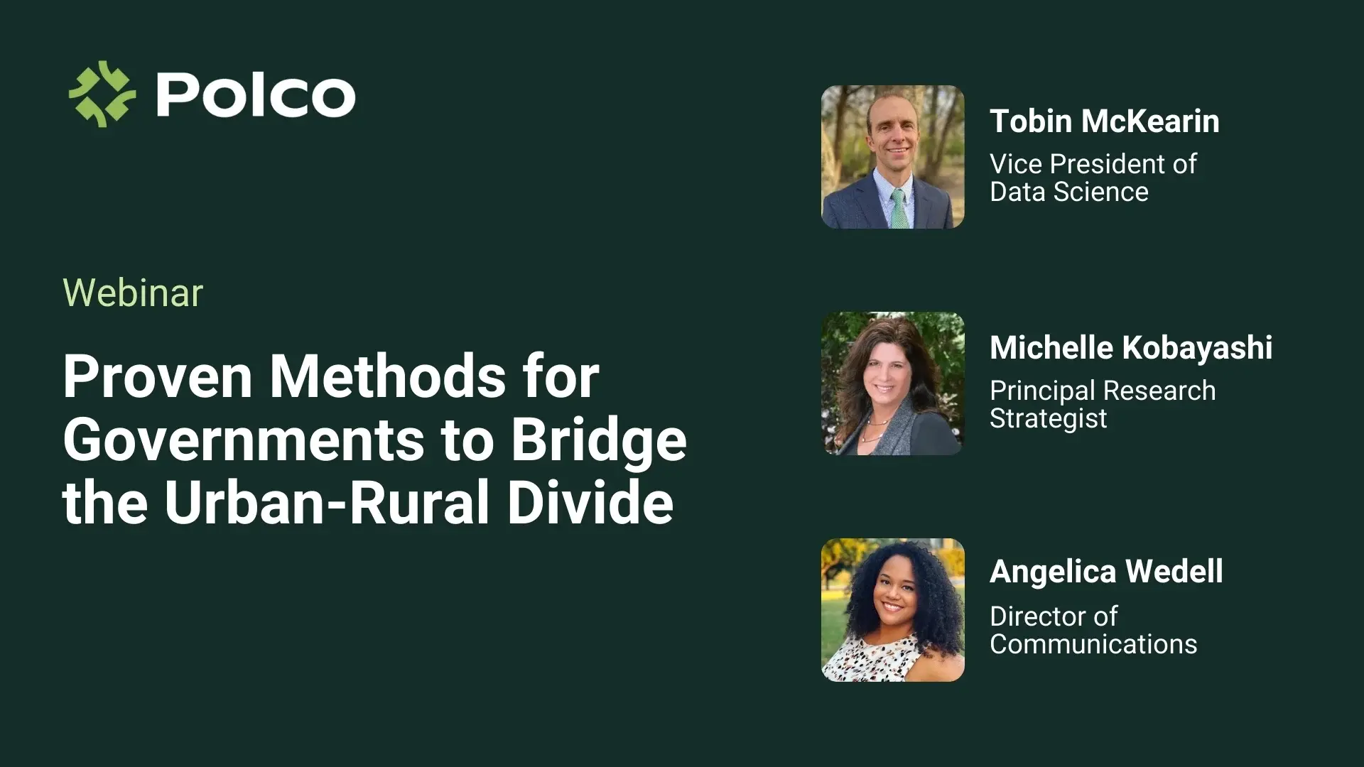 Polco Blog: Proven Methods for Governments to Bridge the Urban-Rural Divide - webinar