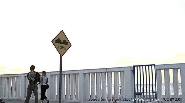 Speed bump signs-a200a77Wells-Flickr-CCBY2.0