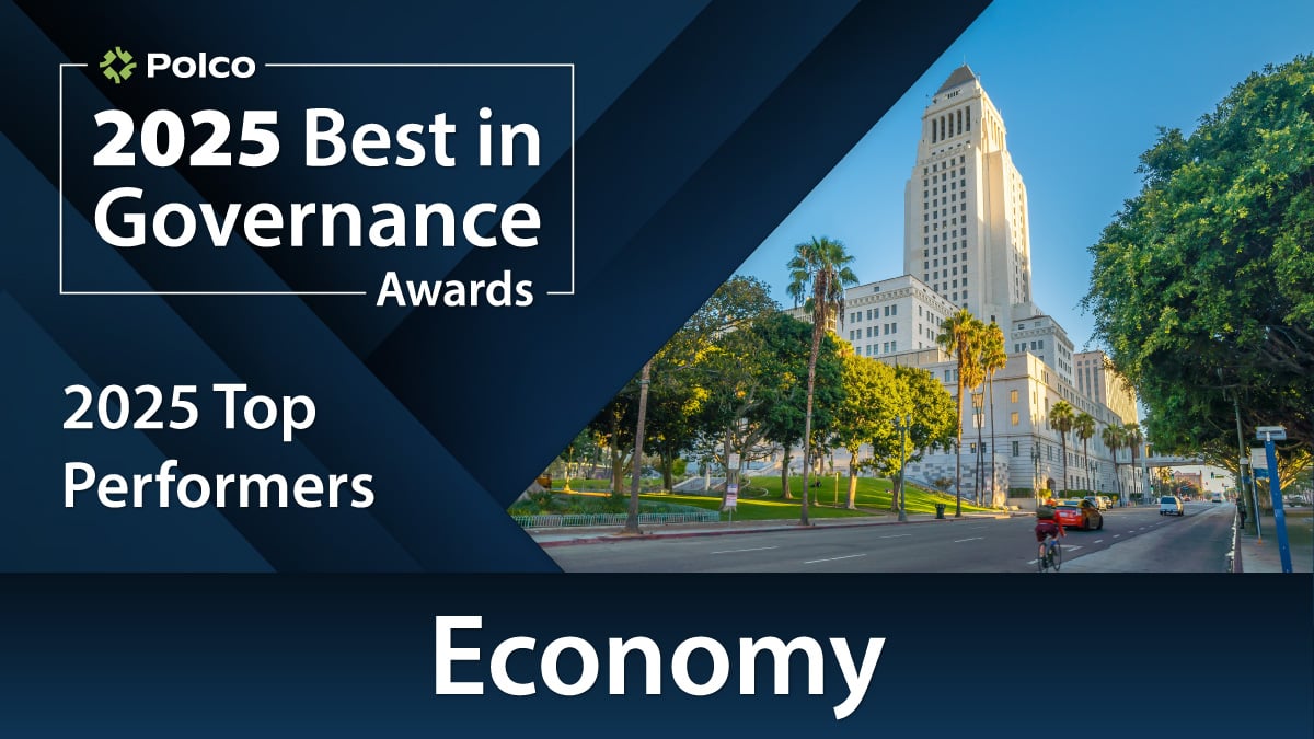 Polco Blog - Polco's Best in Governance Awards - 2025 - Top Performers in Economy