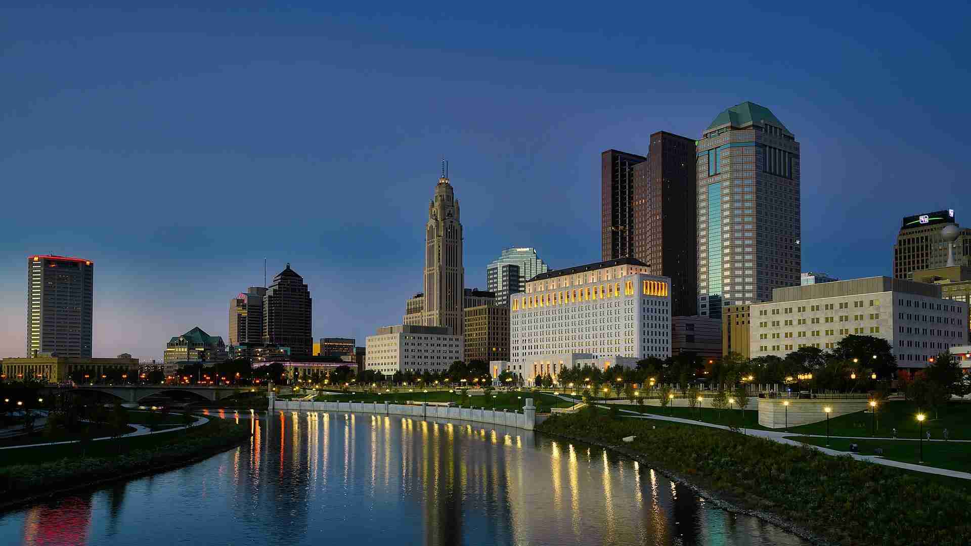 An skyline shot of Columbus Ohio